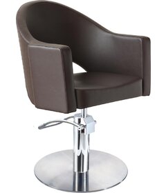 Sibel Magnus kadernícka stolička hnedá, kruhová podstava