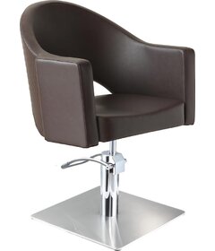 Sibel Magnus kadernícka stolička hnedá, štvorcová podstava