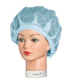 Sibel plasă de păr pentru noapte cu șnur, albastru, 1 buc.
