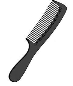 Sibel HEAVY hrebeň na vlasy, čierny