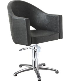 Sibel Magnus kadernícka stolička Croco čierna, krížová podstava