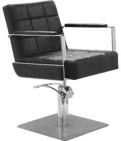 Sibel CELESTINO kadernícka stolička Croco čierna, štvorcová podstava