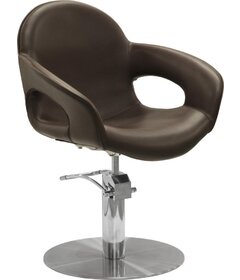 Sibel CAPRICIOUS kadernícka stolička hnedá, kruhová podstava