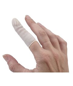 Sibel 100ks latexová ochrana na prsty S, malá