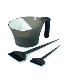 Set Sibel 2x boluri + 2x pensule pentru vopsit păr