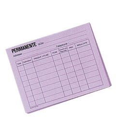 50 buc. cartonașe clienți pentru vopsit, mov, 16x12cm