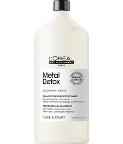 L'Oréal Professionnel Metal Detox șampon purificator păr vopsit și deteriorat 1500ml