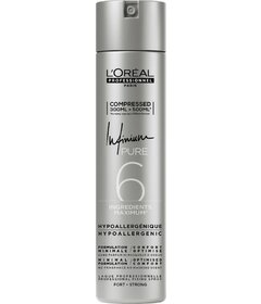 L'Oréal Professionnel Infinium Pure Strong lac de păr 300ml, fixare puternică