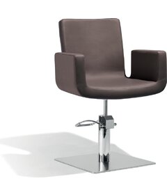 Scaun ATTRACTIO cu bază pătrată, maro