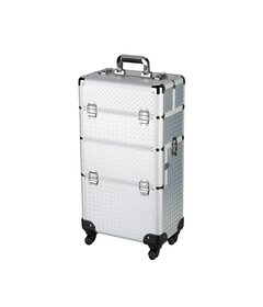 Sibel TWO IN ONE hliníkový kufrík 37x23x70cm, strieborný