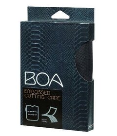 Pelerină BOA pentru tuns, neagră 145x160cm, închidere velcro