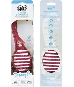 Wet Brush Shower Detangler Pink Glitter perie