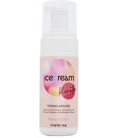 Inebrya Ice Cream Keratin Toning Mousse spumă 175ml
