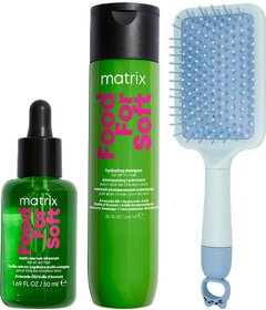 Matrix Food For Soft șampon 300ml + ser 50ml + perie My-She SurprisedKitty