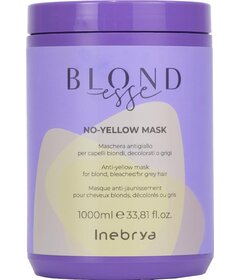 Inebrya Blondesse No-Yellow mască violetă pentru păr blond 1000ml