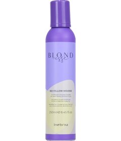 Inebrya Blondesse No-Yellow Mousse balsam spumă violet pentru păr blond 250ml