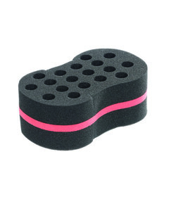 Sibel burete de păr dublu, negru-roșu