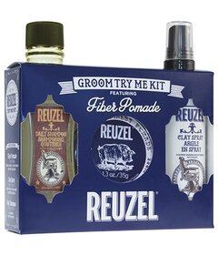 Reuzel Groom Try Me Kit Fiber pentru păr