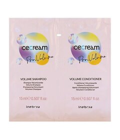 Inebrya Ice Cream Pro-Volume șampon 15ml + balsam Volume 15ml