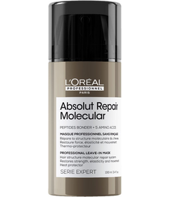 L'Oréal Professionnel Absolut Repair Mască moleculară fără clătire pentru păr deteriorat 100 ml