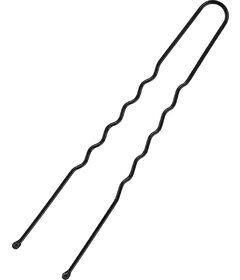 Sibel Agrafă ondulată 70mm, 400 buc, negru