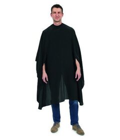 Barburys pelerină neagră pentru bărbați, cu cârlig