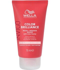 Mască Wella Professionals Invigo Color Brilliance pentru păr fin și normal vopsit, 75 ml