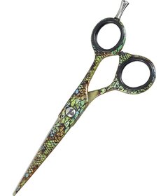 Sibel Green Reptile kadernícke nožnice na vlasy 5.5"