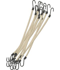 12 buc. elastice cu cârlig, bej