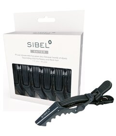 Sibel Gator 6ks klipy do vlasov 11cm, čierne