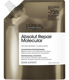 L'Oréal Professionnel Absolut Repair Molecular șampon pentru păr deteriorat 500ml, reîncărcare
