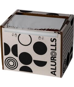 Alurolls 14mikro folie de aluminiu pentru șuvițe embosată 100m x 12cm