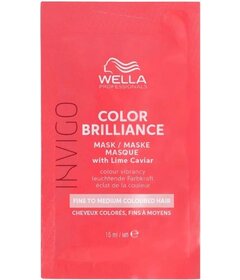 Mască Wella Professionals Invigo Color Brilliance pentru păr fin și normal vopsit, 15 ml
