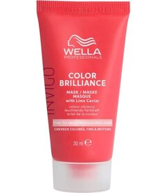 Mască Wella Professionals Invigo Color Brilliance pentru păr fin și normal vopsit, 30 ml