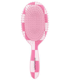 Framar Checked Out Pink perie de descurcare FB-DT-COTPNK