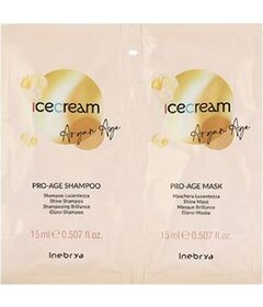 Inebrya Ice Cream Argan Age Pro-Age șampon 15ml + mască 15ml