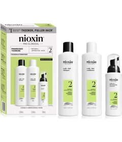 Nioxin System 2 Trial Kit pentru păr rărind accentuat, natural