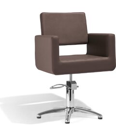 FELICITAS scaun coafură, maro, bază cruce