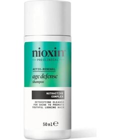 Nioxin Age Defense șampon detoxifiant pentru curățare pentru păr uscat și îmbătrânit 50ml