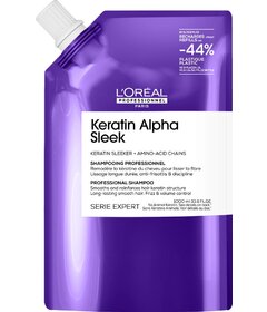 L'Oréal Professionnel Keratin Alpha Sleek șampon de netezire anti-frizz 1000ml, rezervă