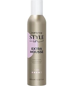 Inebrya Style-In Extra Mousse spumă de păr cu fixare extra puternică 400ml