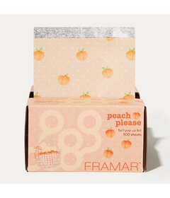 Framar Peach Please 500 buc. folie pretăiată pentru șuvițe PU-500PEPL