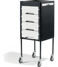 Cărucior de manipulare Secret, alb-negru