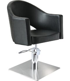 Sibel Magnus kadernícka stolička čierna, štvorcová podstava