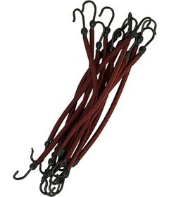 12 buc. elastice cu cârlig, maro