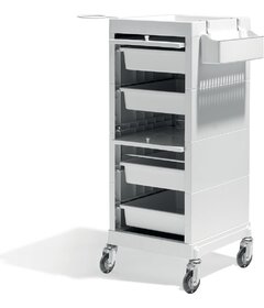 Cărucior manipulație DISCRETE alb