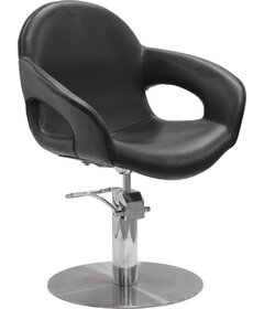 Sibel CAPRICIOUS kadernícka stolička čierna, kruhová podstava