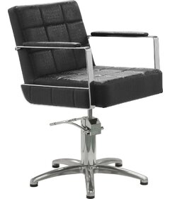 Sibel CELESTINO kadernícka stolička Croco čierna, krížová podstava