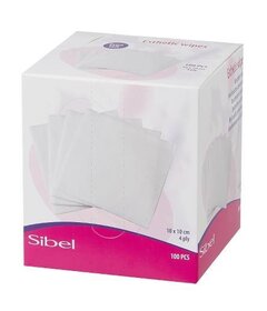 Sibel 100 buc. Şerveţele cosmetice 4 straturi 10x10cm