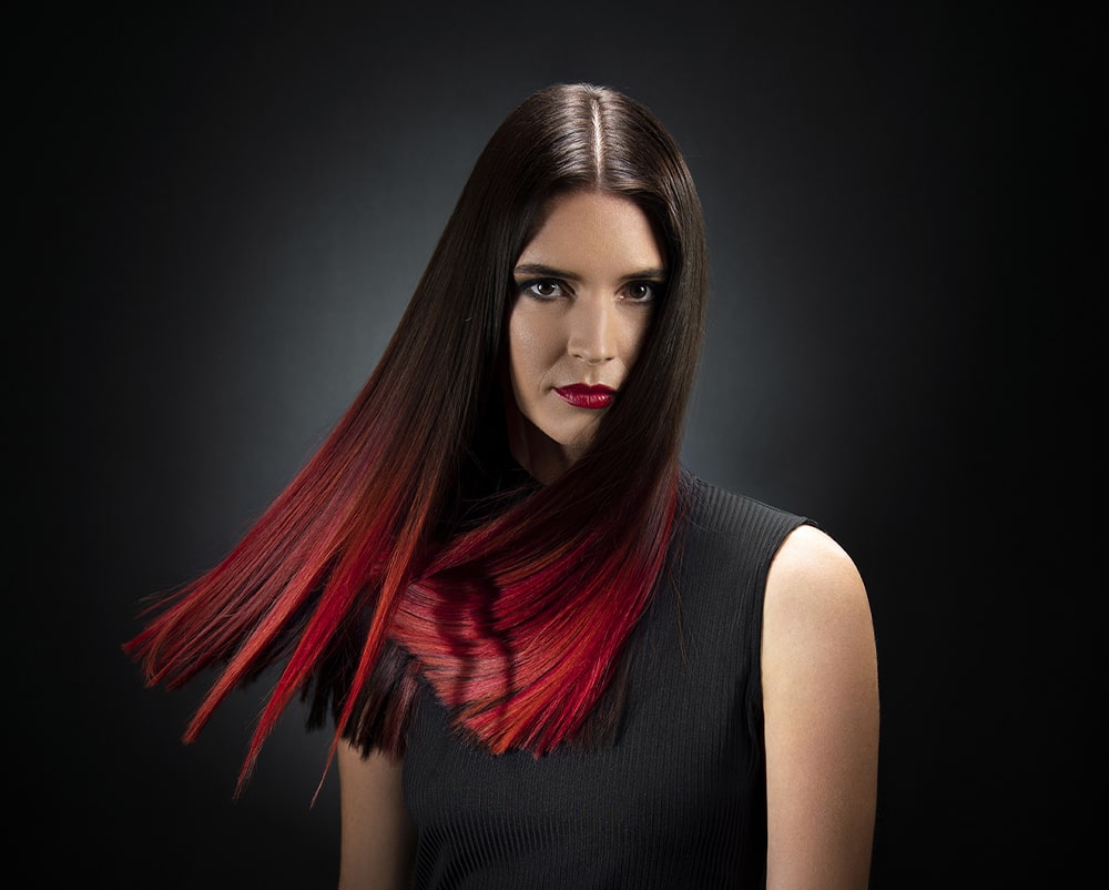 Červen&eacute; ombr&eacute;